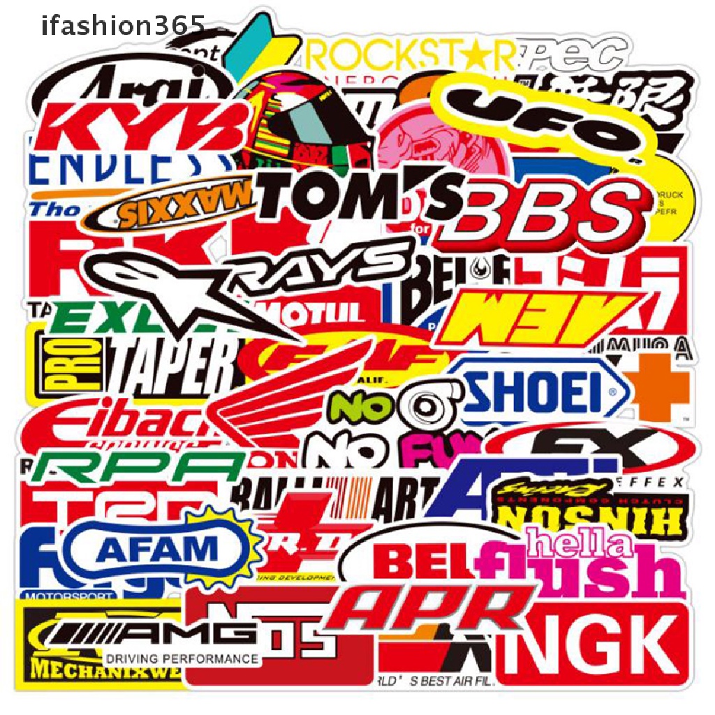 100 Nhãn Dán Graffiti Trang Trí Ván Trượt / Xe Hơi / Xe Máy Thời Trang ifashion365