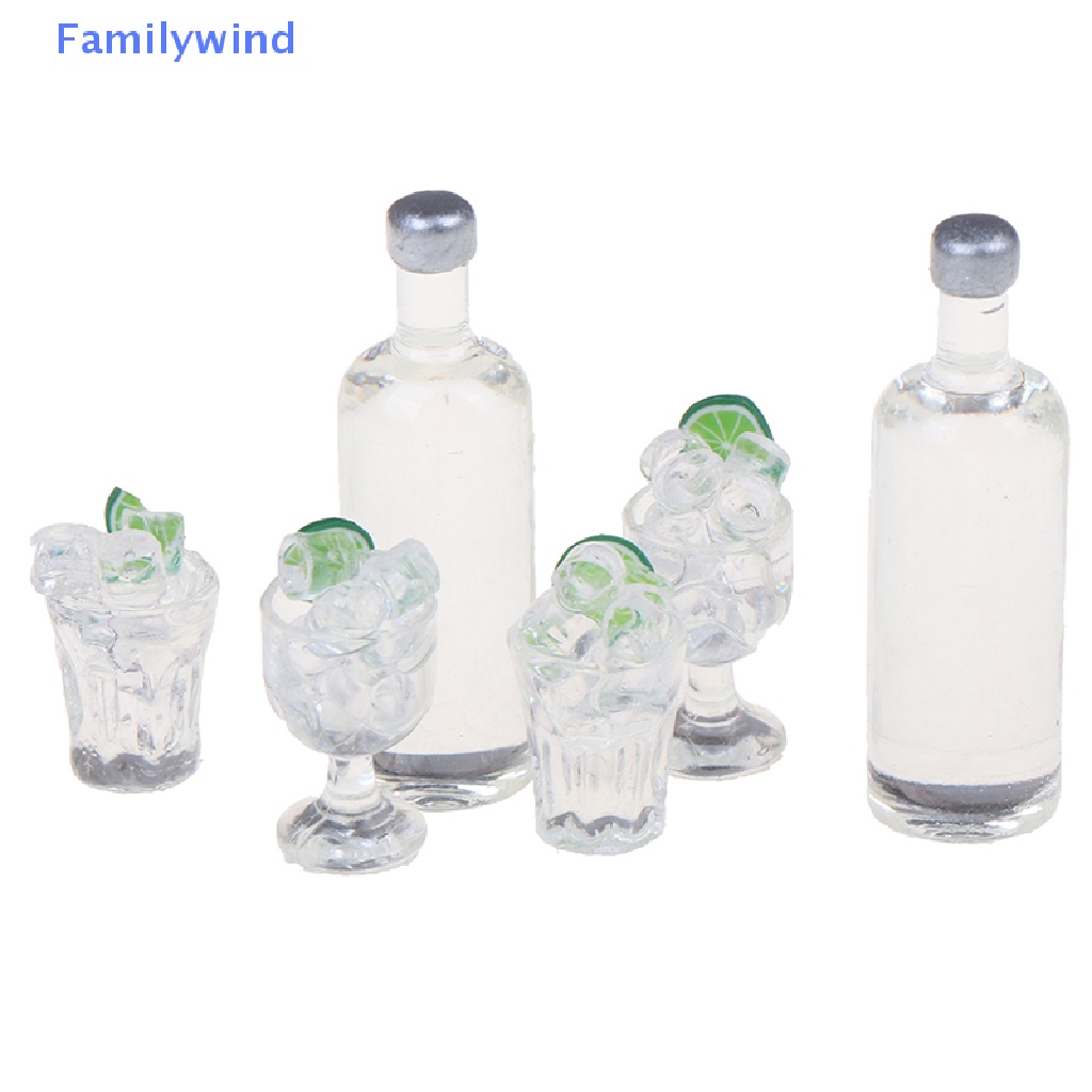 Set 3 Ly Rượu Mini Tỉ Lệ 1: 12 Dùng Để Trang Trí Nhà Búp Bê