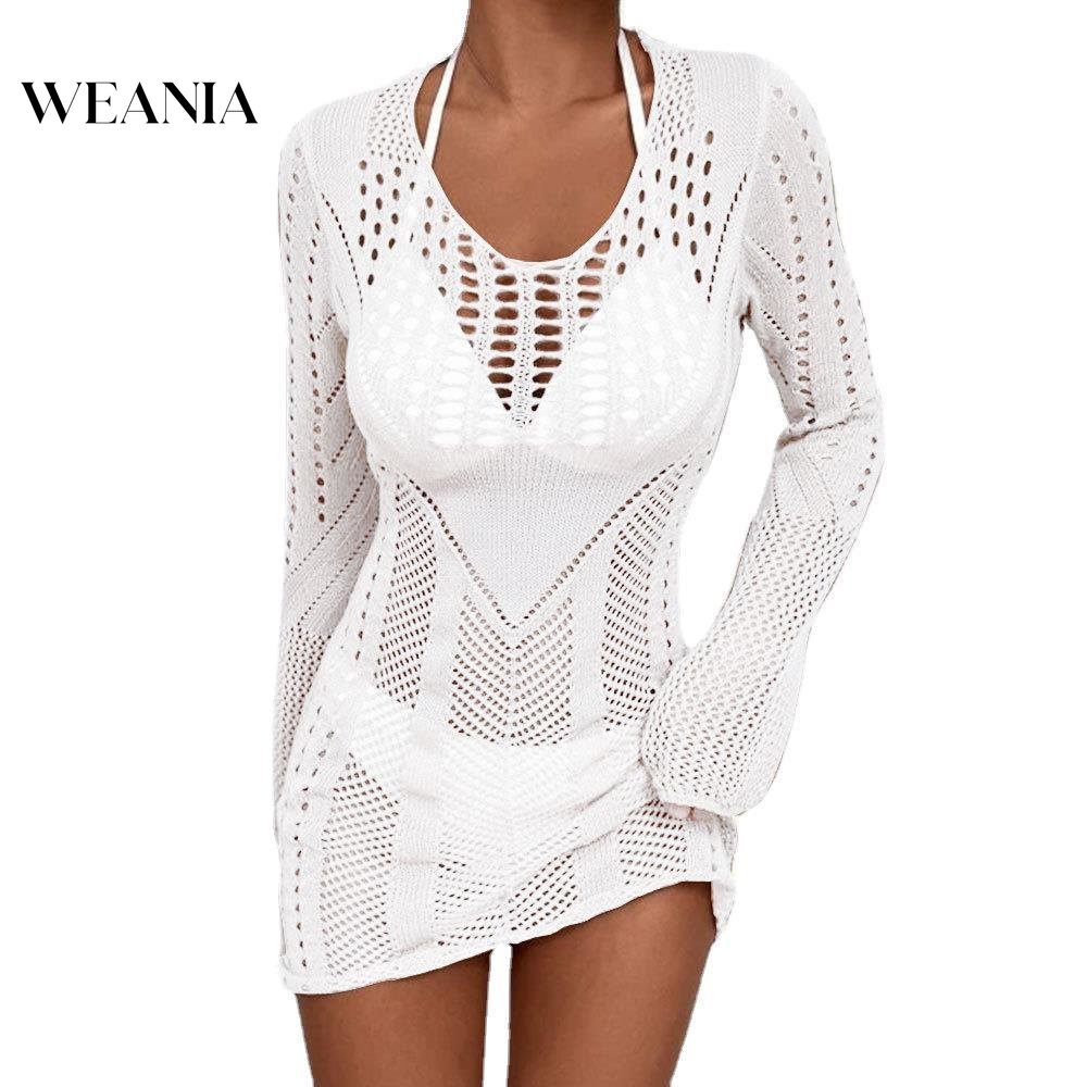 Đầm Dệt Kim Thiết Kế Xuyên Thấu Thời Trang Mùa Hè Cho Nữ