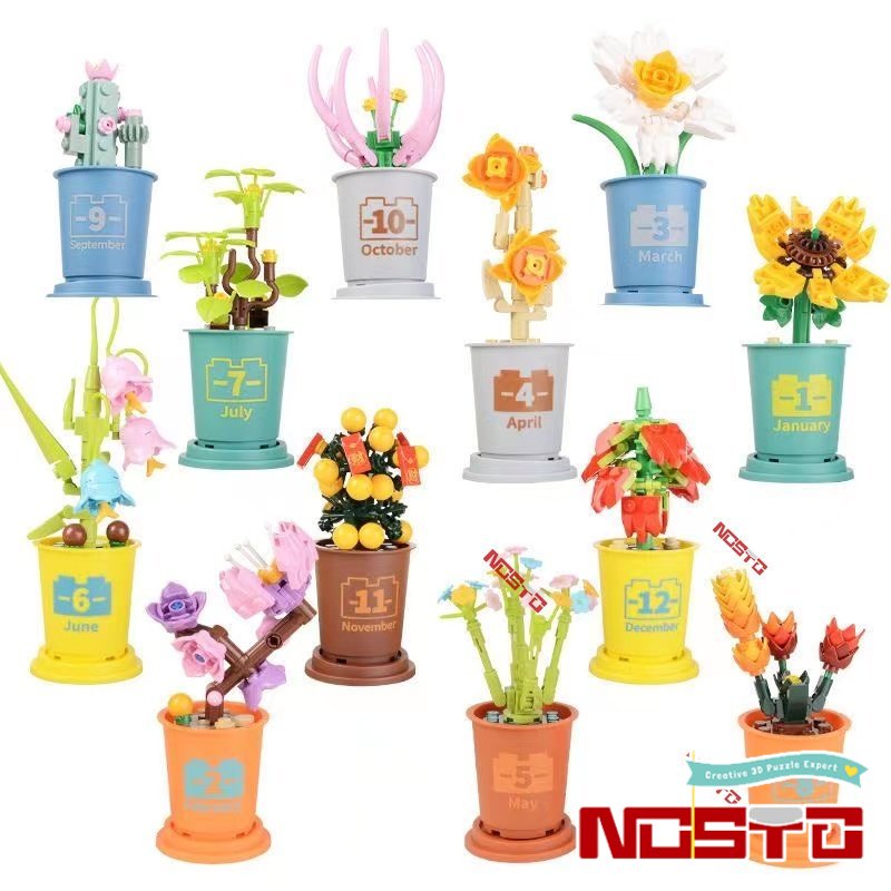 Sáng Tạo Cà Phê Thực Vật Hoa Khối Xây Dựng Hoa Hướng Dương Phổ Biến Lãng Mạn Trang Trí Phòng Tự Làm Đồ Chơi Trẻ Em Quà Tặng