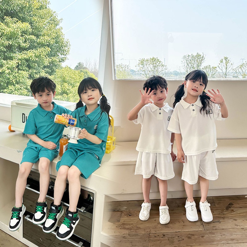 IQ Angel  Bộ Quần Áo Thể Thao Tay Ngắn Thiết Kế Năng Động Hợp Thời Trang Cho Bé