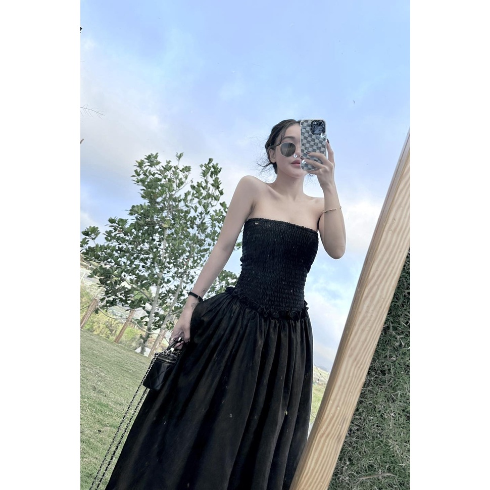 Váy ống nhúng mok.ing Lou.is