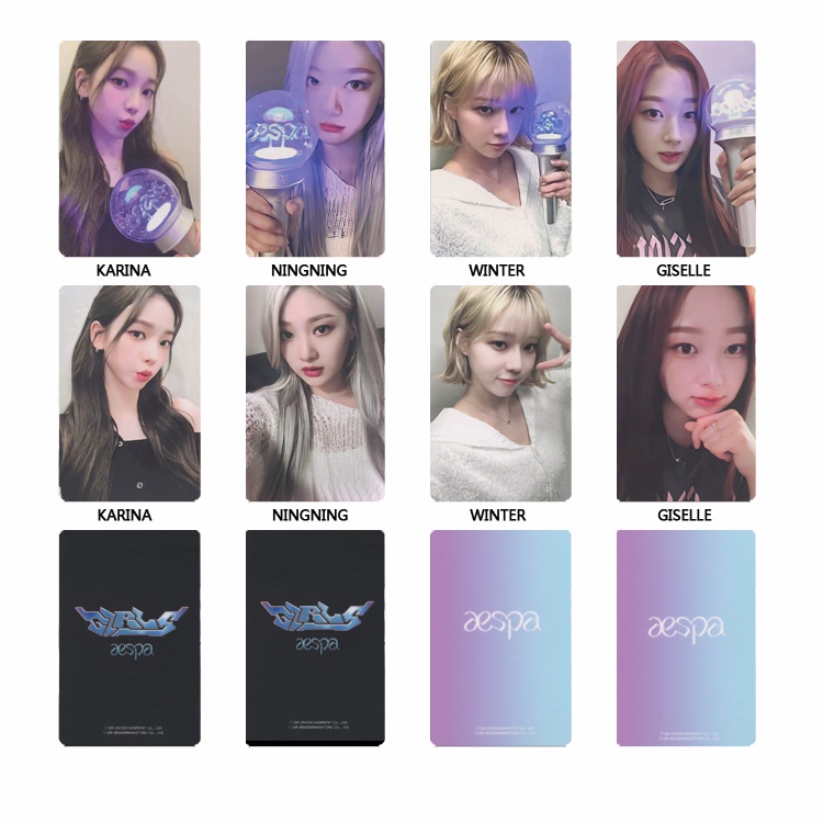 Set 8 Tấm Ảnh Lomo Card NINGNING KARINA GISELLE Nhóm Nhạc Kpop Vespa