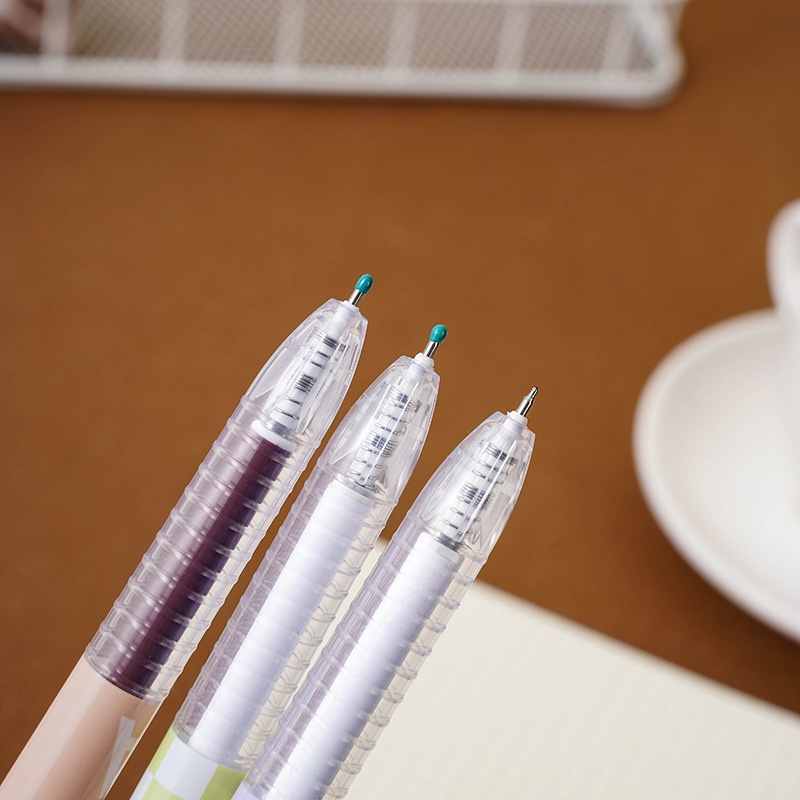 Bút Mực Gel Trà Sữa Trân Châu Bằng Resin Đầu ST Nhanh Khô Phong Cách Mới