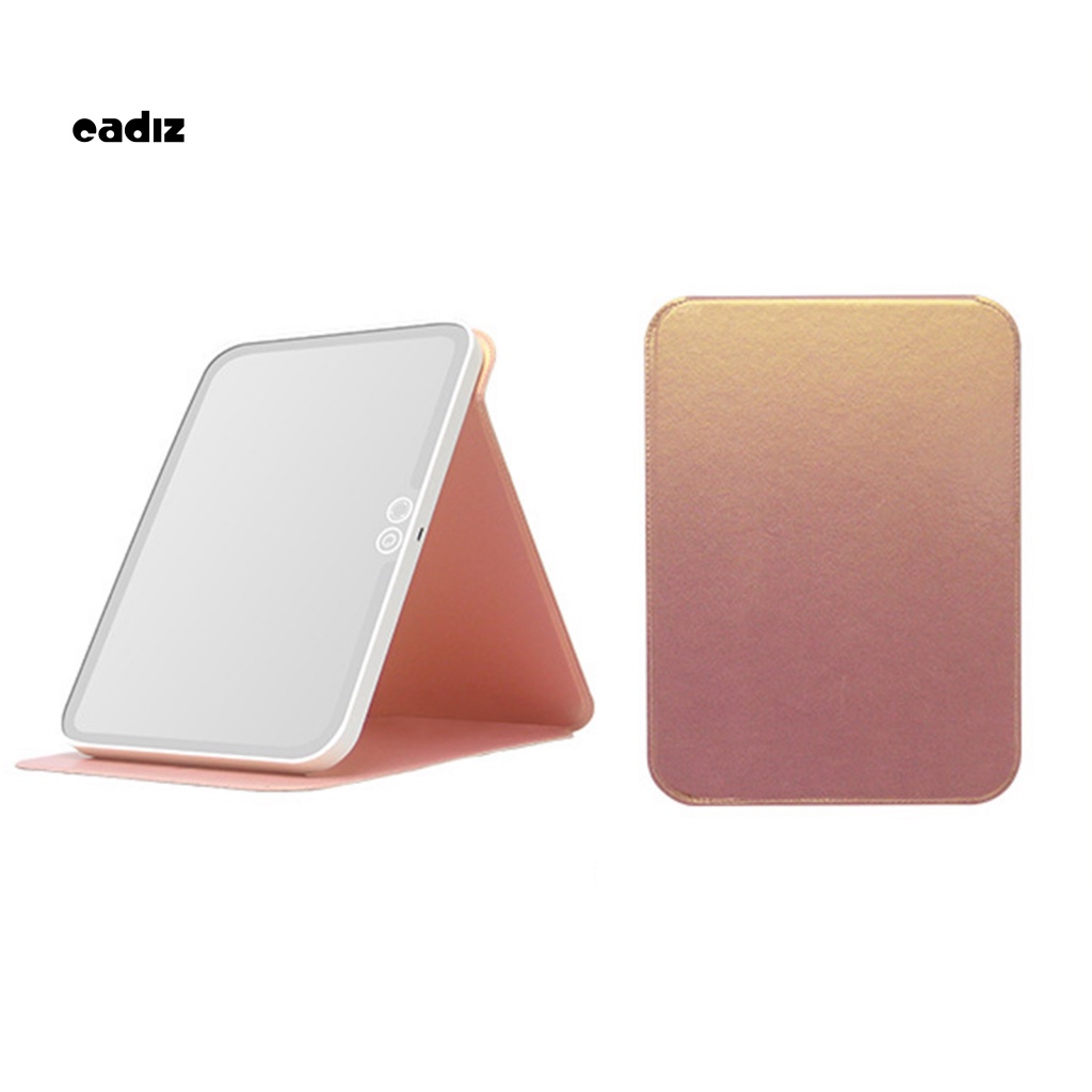 1 Bộ Gương Trang Điểm 1200mAh Có Đèn LED Có Thể Sạc Lại Tiện Dụng