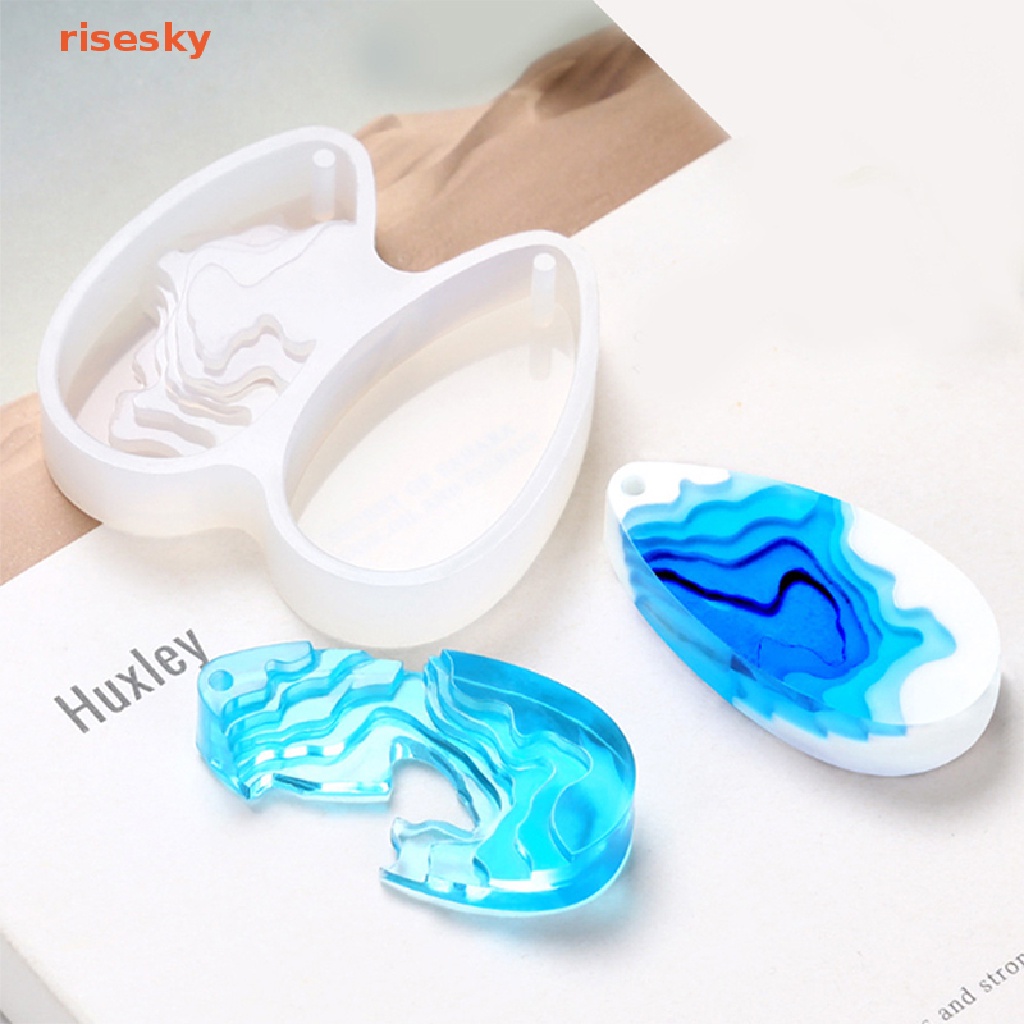 Khuôn Silicone Làm Mặt Dây Chuyền DIY Hình Ngọn Núi Đảo