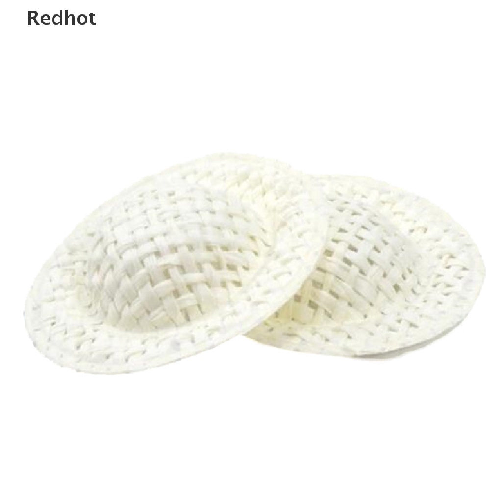 Set 10 Nón Rơm Mini 4cm Trang Trí Nhà Búp Bê