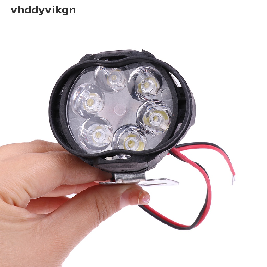 Đèn Pha 6 Bóng LED Ánh Sáng Trắng Chất Lượng Cao Cho Xe Mô Tô