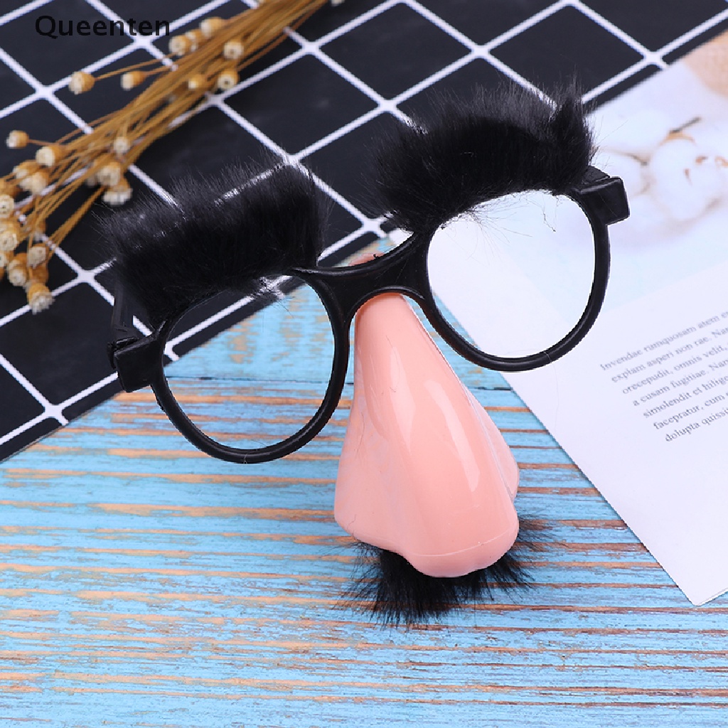 Mắt Kính Hóa Trang Halloween Hình Ria Mép Mũi To
