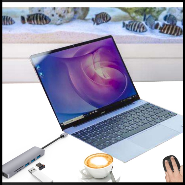 Bộ Chia Nhiều Cổng Usb c Sang Hdmi Usb 3.0 Đọc Thẻ Sd / tf