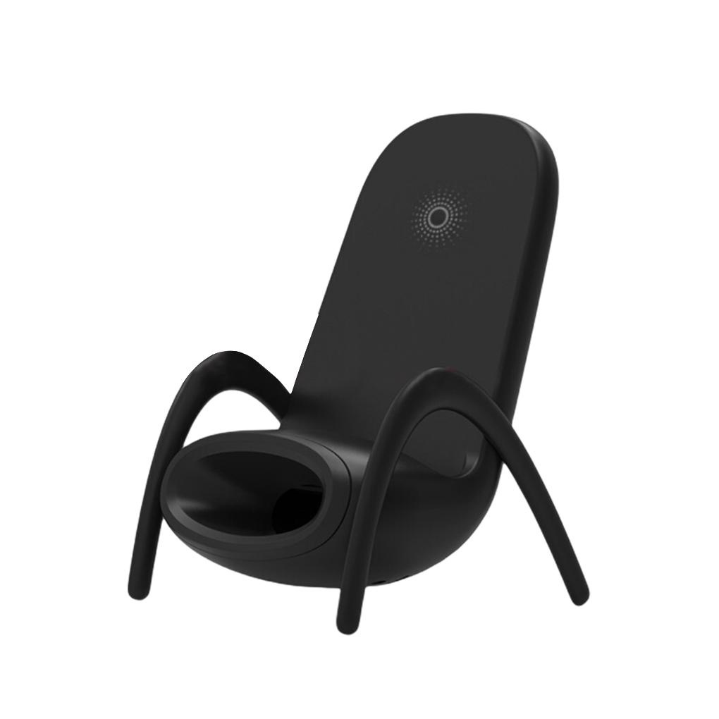 Đế Sạc Điện Thoại Kiêm Loa Không Dây 10W Bằng ABS Nhanh Trang Trí Nhà Cửa