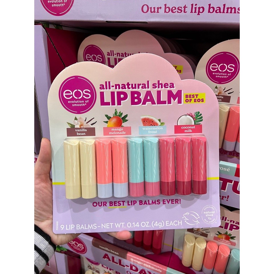 Son Dưỡng Môi Hữu Cơ EOS Lip Balm Chuẩn Mỹ Vị Trái Cây