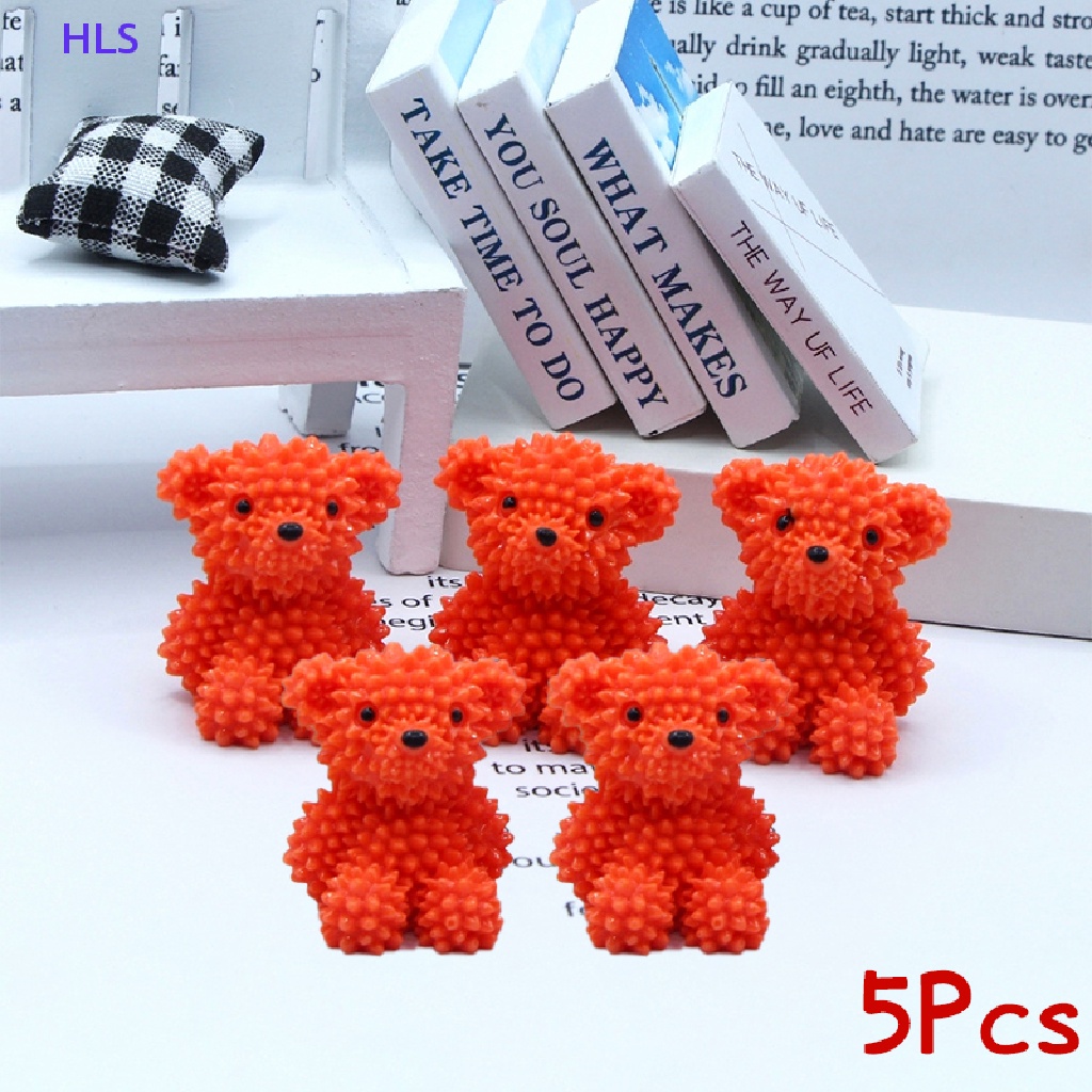 [HLS] Set 5 Gấu Bông Mini Hoạt Hình Màu Macaron Trang Trí Nhà Cửa Xe Hơi Để Bàn DIY