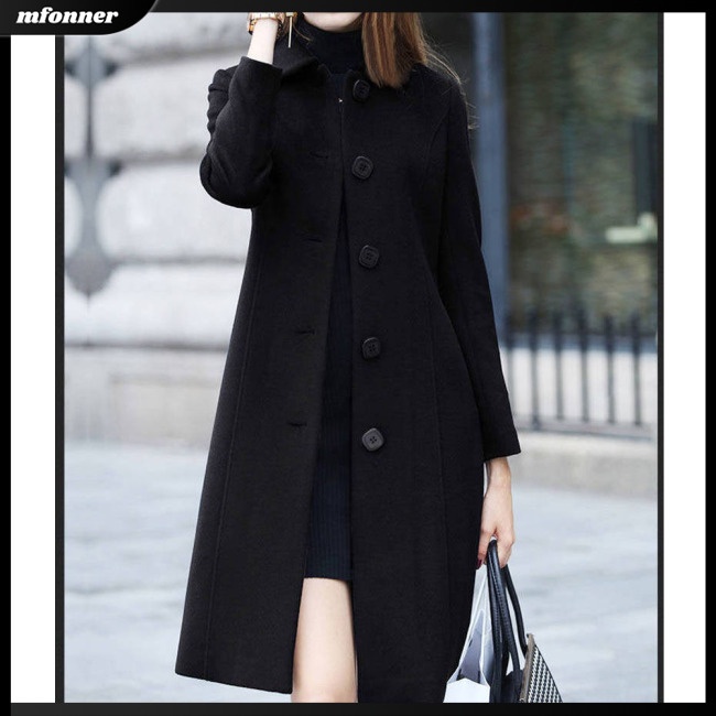 Áo Khoác Tay Dài Ôm Dáng Màu Sắc Đơn Giản Thoải Mái Cho Nữ