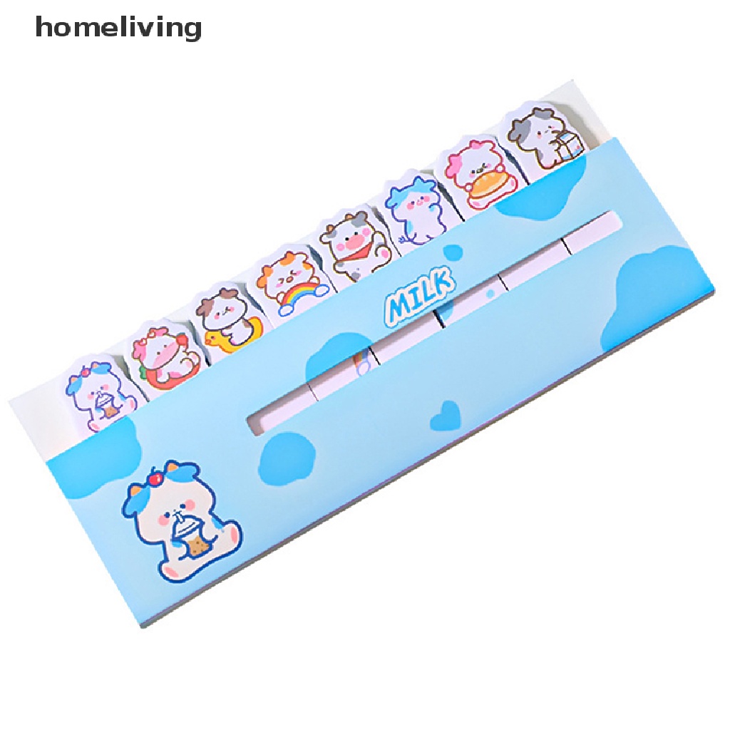 Bộ 120 Tờ Giấy Dán Đánh Dấu Trang Sách Hình Động Vật Dễ Thương