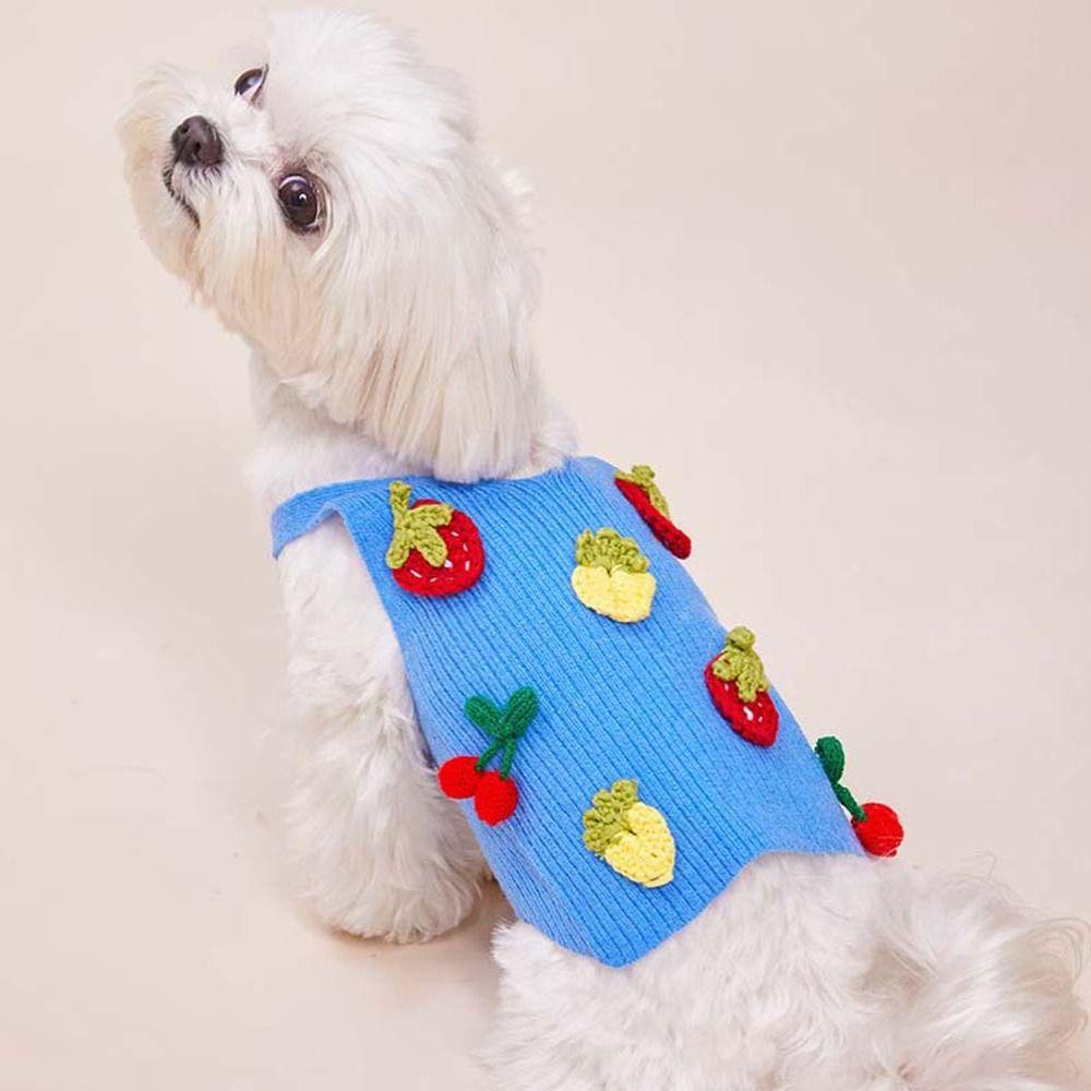 Áo Sweater In Họa Tiết Trái Cây Xinh Xắn Thời Trang Xuân Hè Cho Cún Cưng Cỡ Nhỏ / Vừa / Nhỏ