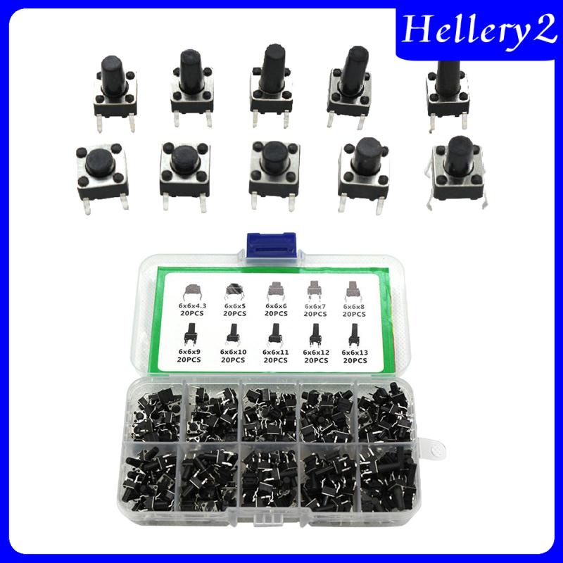 Bộ 200 Nút Công Tắc Nhấn Cho Đèn Pin DIY