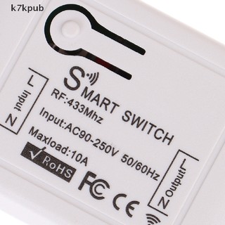 [K7] 433 Mhz RF Smart Switch Wireless RF Receiver Timer Relay Phone Remote Control VN
