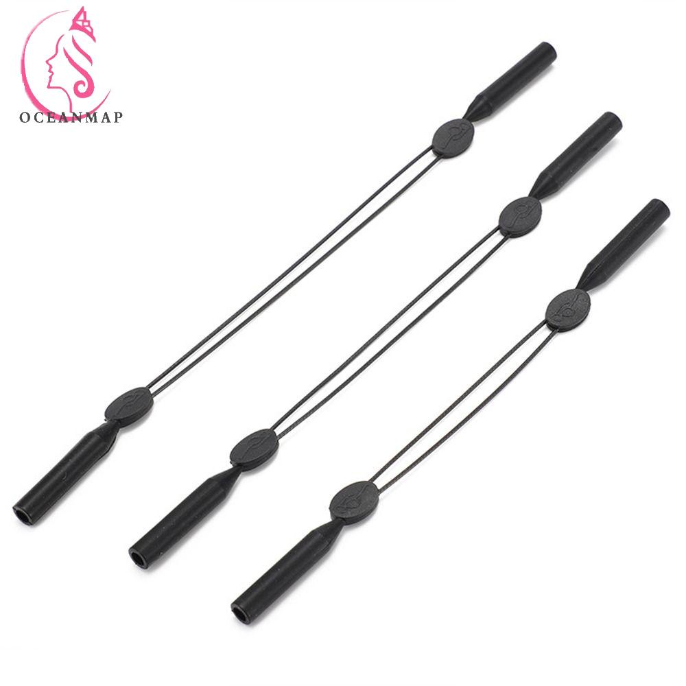Dây Đeo Mắt Kính Bằng Silicone Co Giãn Chống Trượt Kèm Móc Tai Dành Cho Nam Nữ