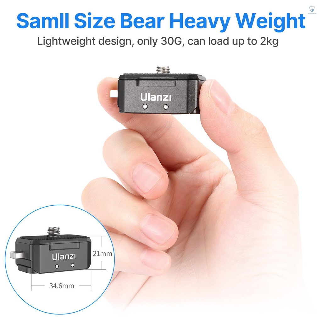 Ngàm Gắn Chuyển Đổi Ulanzi Bằng Nhôm Từ Tính Giao Diện 1 / 4-inch Thông Dụng Cho Máy Ảnh Hành Trình