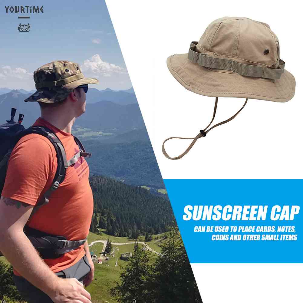 Nón Tai Bèo Chống Tia UV Bằng Vải Cotton Thoáng Khí Gấp Gọn Được Dành Cho Nam