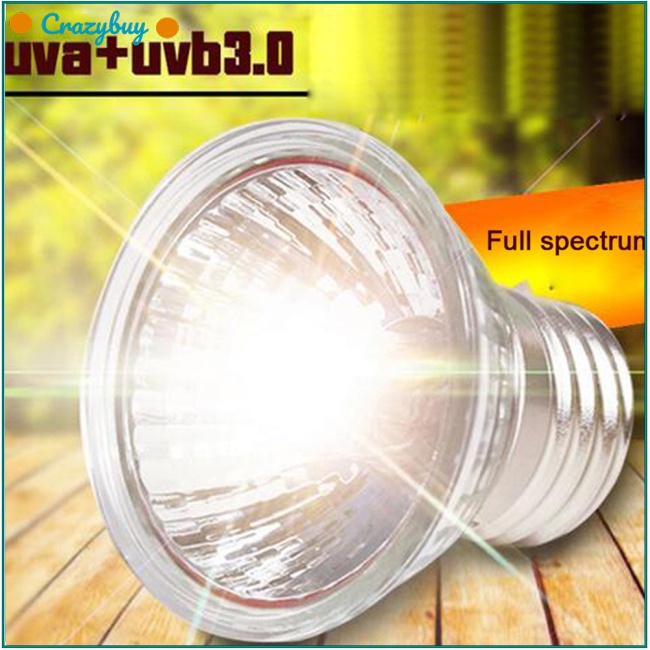 Cr Đèn Sưởi Ấm Bằng Thủy Tinh Uva + Uv3.0 110v Dành Cho Lồng Nuôi Rùa