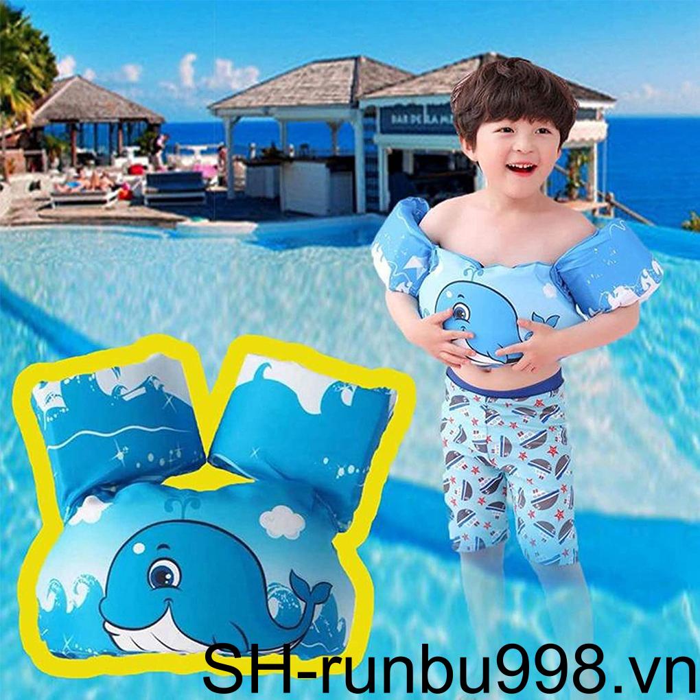 Áo Phao Bơi Không Tay In Hoạ Tiết Hoạt Hình Số 4 Có Thể Điều Chỉnh Dành Cho Trẻ Em