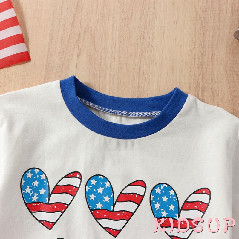 Bộ Áo Liền Quần Ngắn Tay In Họa Tiết Trái Tim Cho Bé Sơ Sinh 1 Tuổi