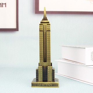 Mô hình tòa nhà new york empire state 2023 bằng kim loại thủ công hiện đại sáng tạo để bàn trang trí nhà cửa
