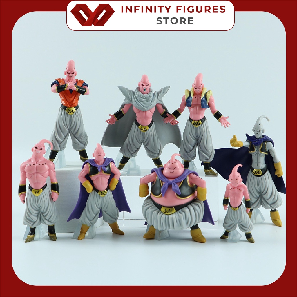 Mô hình full combo 8 Ma bư đủ các trạng thái cao từ 7 - 10cm | Figure anime dragon ball 7 viên ngọc rồng mô hình đồ chơi