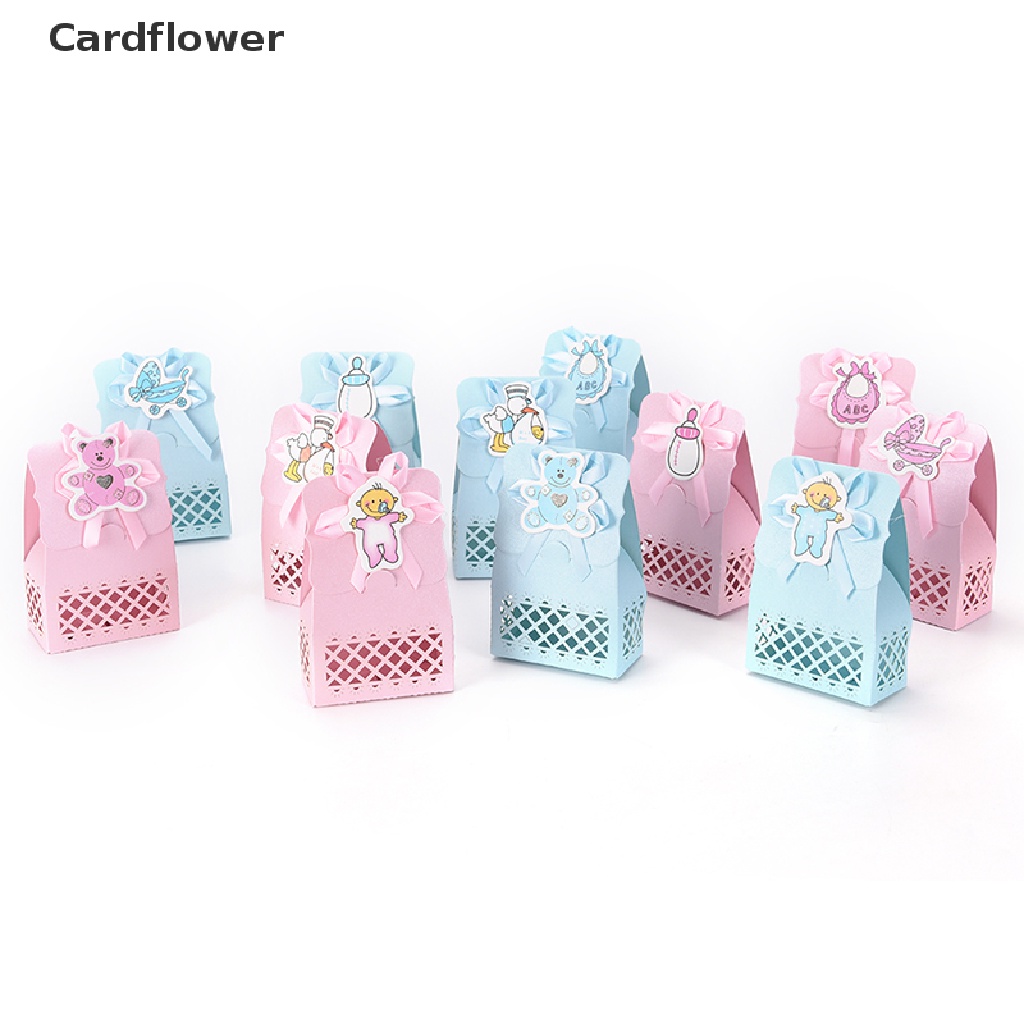 &lt; Cardflower &gt; Set 12 Túi Giấy Đựng Kẹo Trang Trí Tiệc Sinh Nhật Ngọt Ngào Dễ Thương Cho Bé Đang Giảm Giá