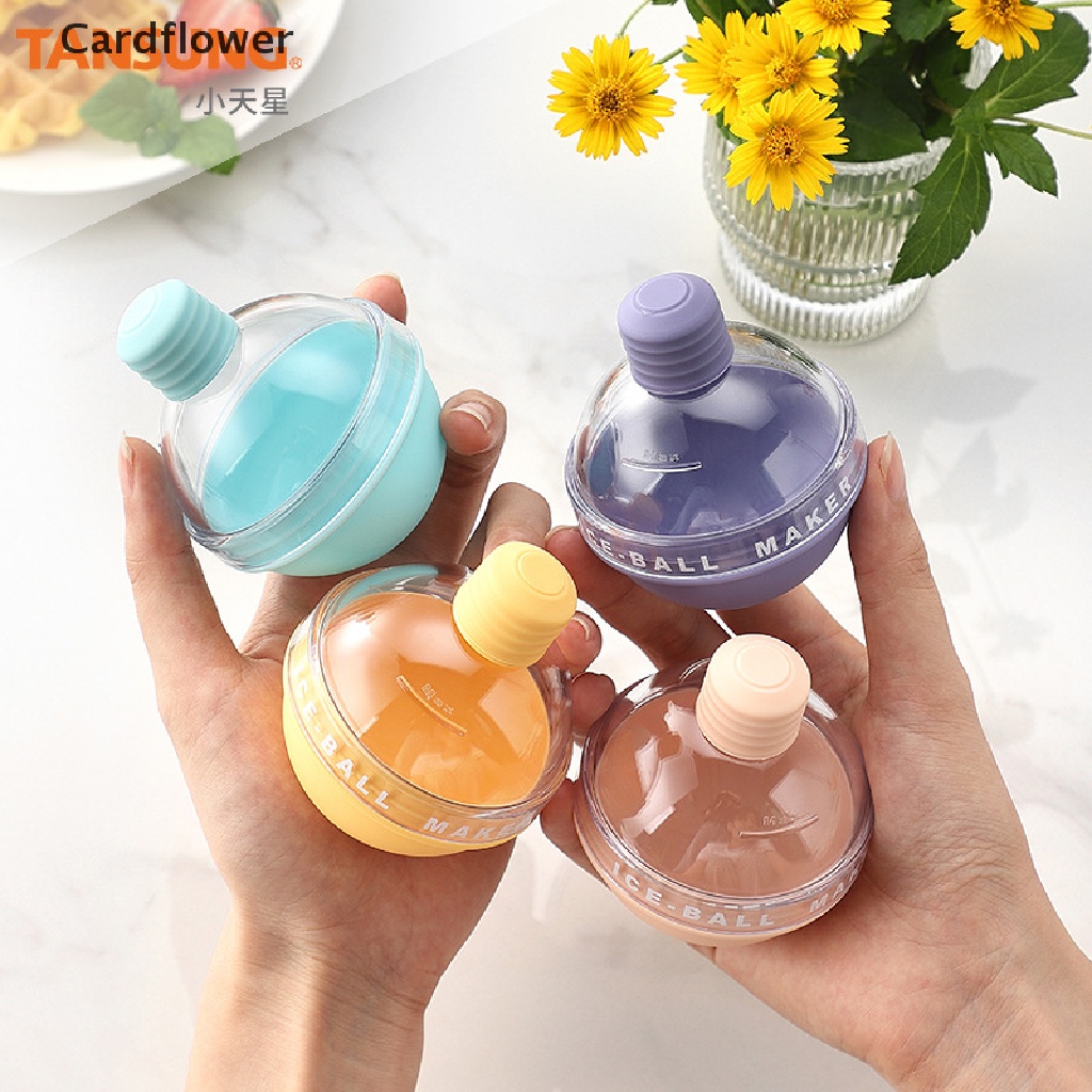 < Cardflower > Khuôn Silicone Cấp Thực Phẩm Khuôn Làm Đá Hình Tròn Làm Đá Viên Đa Ứng Dụng Cho Nhà Bếp