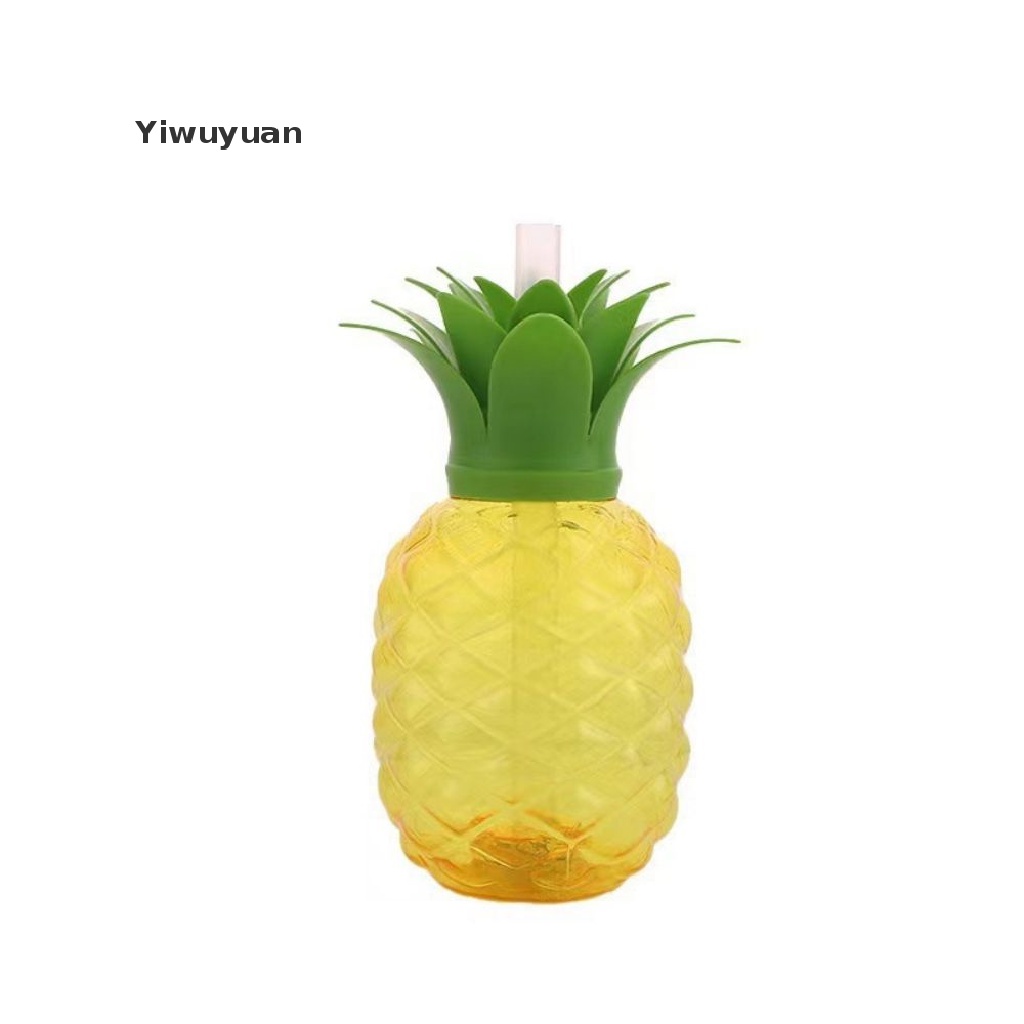 < Yiwuyuan > Chai Nước Ép 500ml Thiết Kế Hình Quả Dứa Dễ Thương Và Độc Đáo