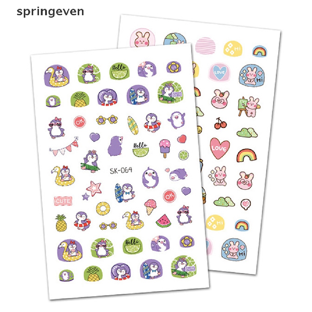 Miếng Dán Trang Trí Móng Tay 3D Hình Động Vật Hoạt Hình Đáng Yêu Dành Cho Trẻ Em