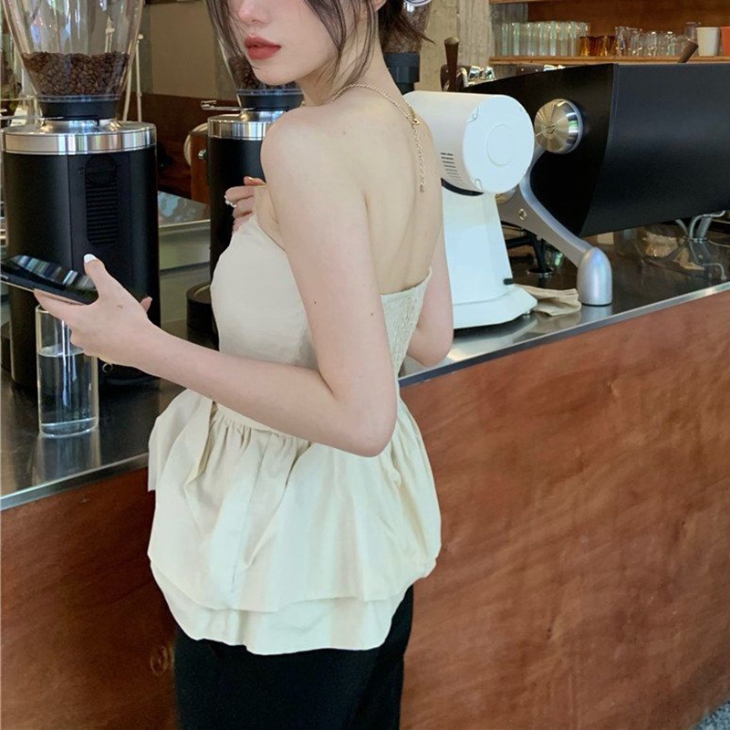 Áo Không Tay Thiết Kế Quyến Rũ Dễ Phối Đồ Thời Trang Phong Cách Hàn Quốc Cho Nữ