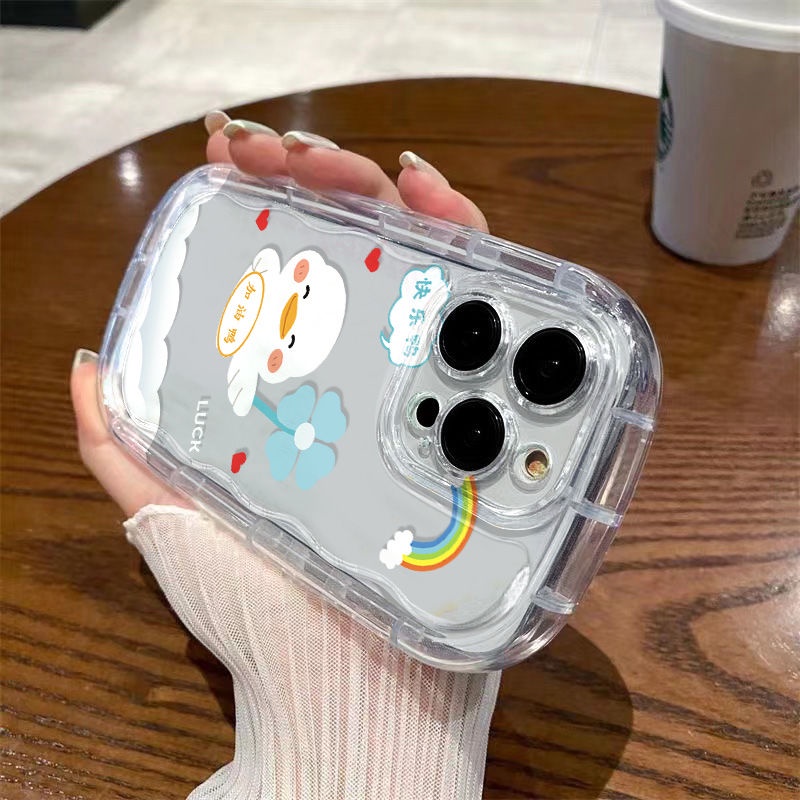 ✅Ốp Điện Thoại Tpu Dẻo Trong Suốt In Hình Vịt Trắng Nhỏ Chống Sốc Cho iPhone141311Ốp Điện Thoại Xinh Xắn Dành Cho Iphone xr7 12xs 8p promax