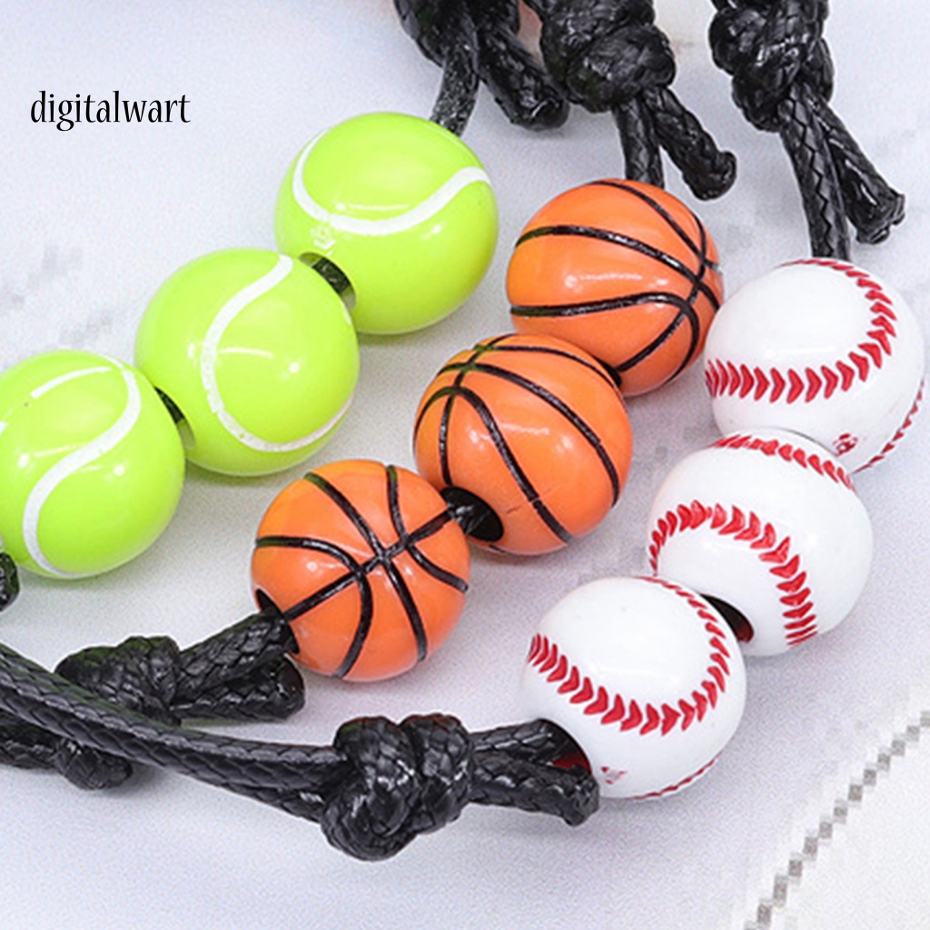 Kỹ Thuật Số| Vòng Tay Dây Bện Gắn Bóng Bầu Dục Thời Trang Unisex