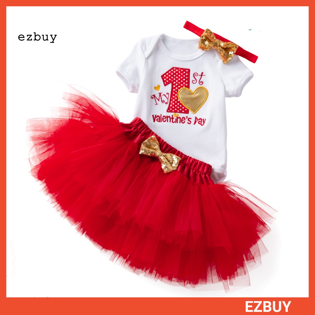 Bộ 3 Món Áo Liền Quần + Chân Váy + Băng Đô Mềm Mại Thời Trang Cho Bé Gái