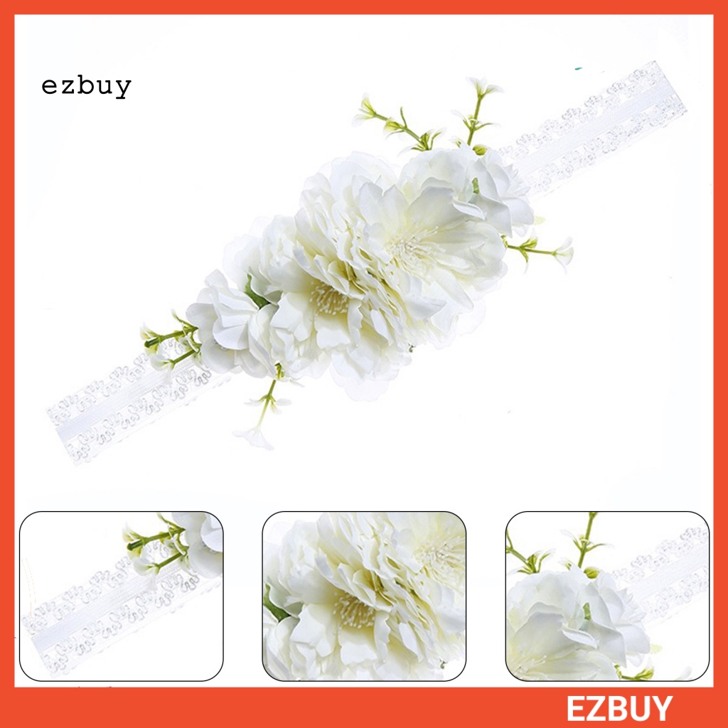 [EY] Băng Đô Hoa Co Giãn Mô Phỏng Tối Giản Dễ Phối Đồ Làm Phụ Kiện Chụp Ảnh Cho Bé