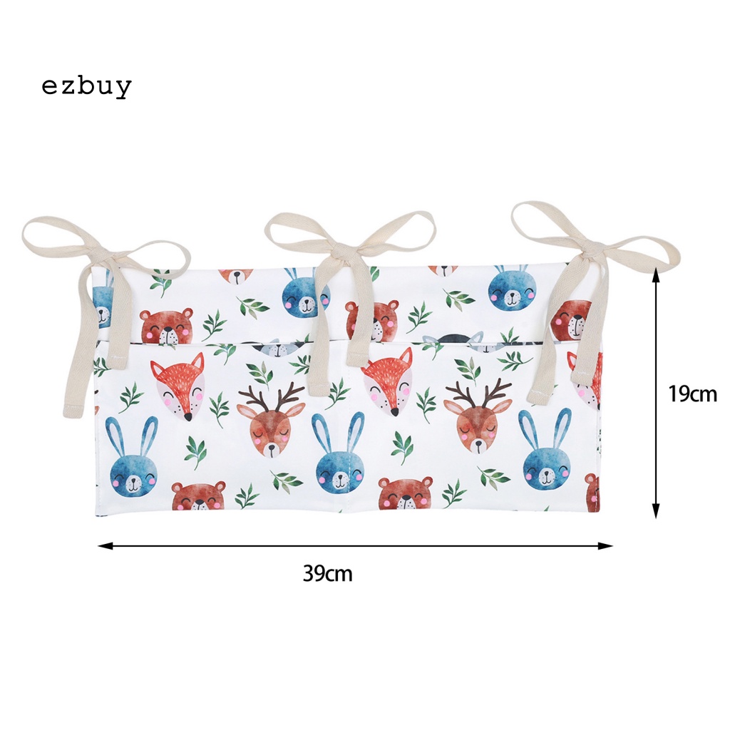 Túi Đựng Đồ Treo Giường Em Bé Bằng Polyester Chống Mòn In Hoạt Hình Dễ Tháo Rời