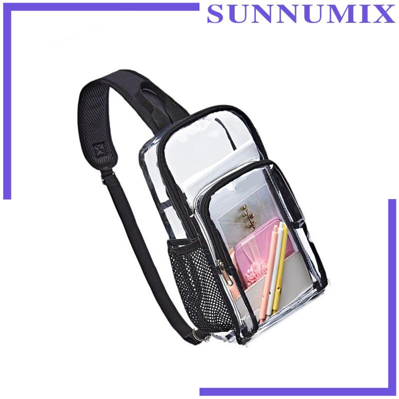 Túi Đeo Chéo Trong Suốt Kèm Giá Đỡ Chai Nước Tiện Dụng Mang Theo Du Lịch / Đi Biển