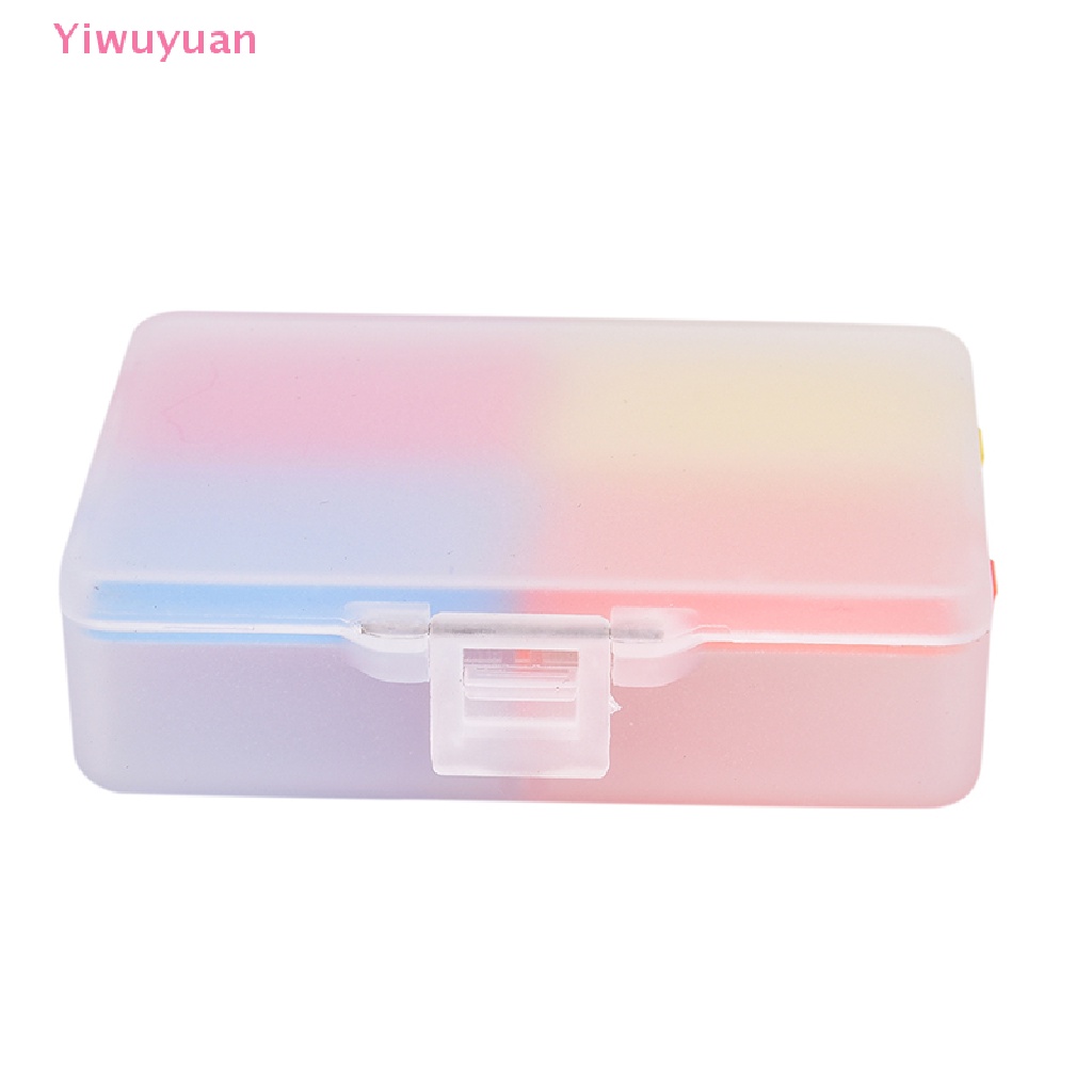 < Yiwuyuan > Hộp Đựng Thuốc 4 Ngăn Gấp Lại Được Dễ Mang Theo 1 Lần Mới
