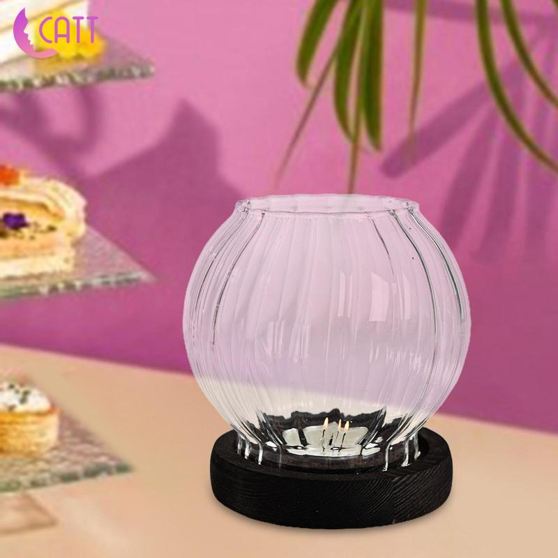 [Dadada1] Giá Đỡ Đèn Cầy Thủy Tinh Trong Suốt Chống Gió Phong Cách Bắc Âu Sáng Tạo Trang Trí Tiệc Sinh Nhật / Quán Bar
