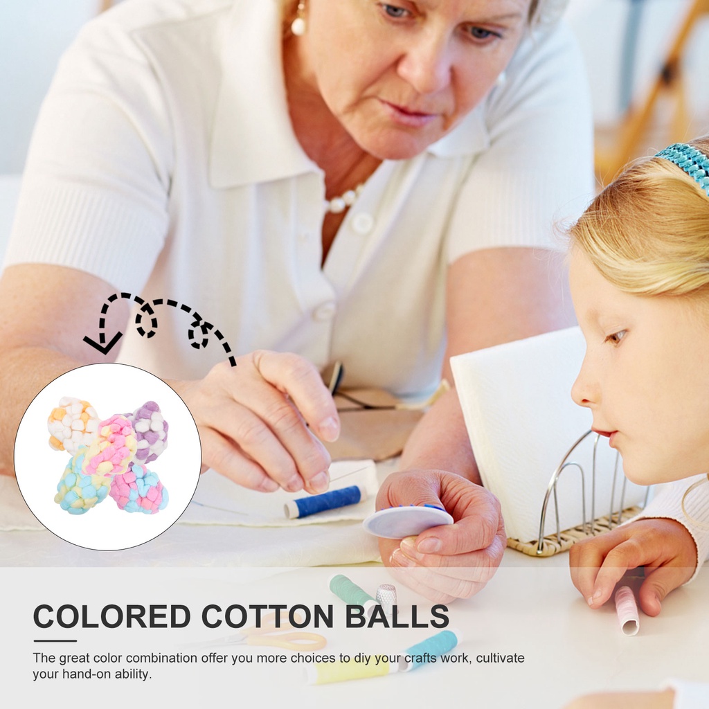 Set 500 Quả Bông Trang Trí Mũ Len