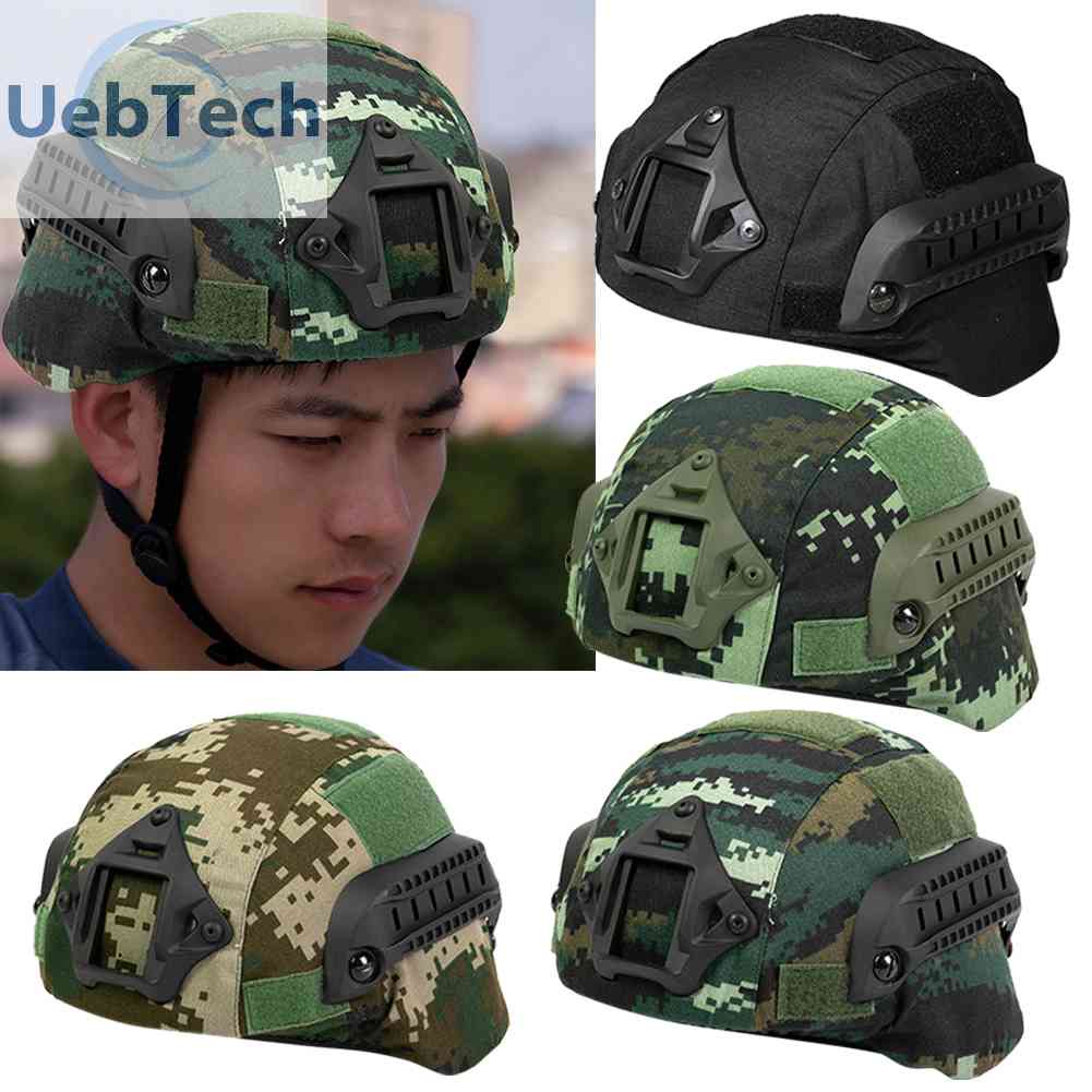 Mũ Bảo Hiểm Lưới Thoáng Khí Họa Tiết Rằn Ri Dùng Khi Đi Săn