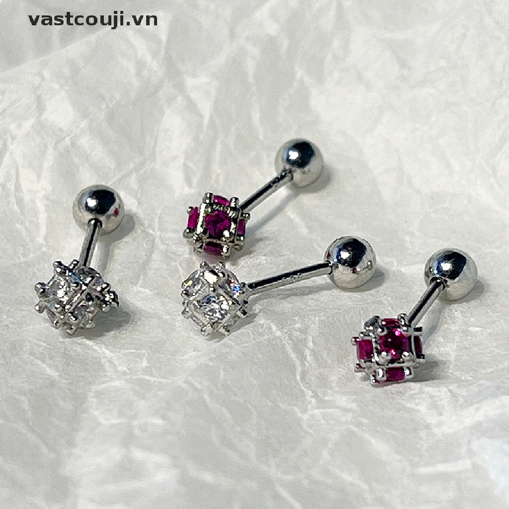 1 Đôi Khuyên Tai Nữ Đính Đá Thời Trang