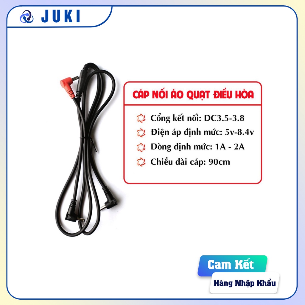 Dây Cáp Nối Quạt Áo Điều Hòa JUKI Cao Cấp ( lõi đồng nguyên chất trống đứt loại 1)