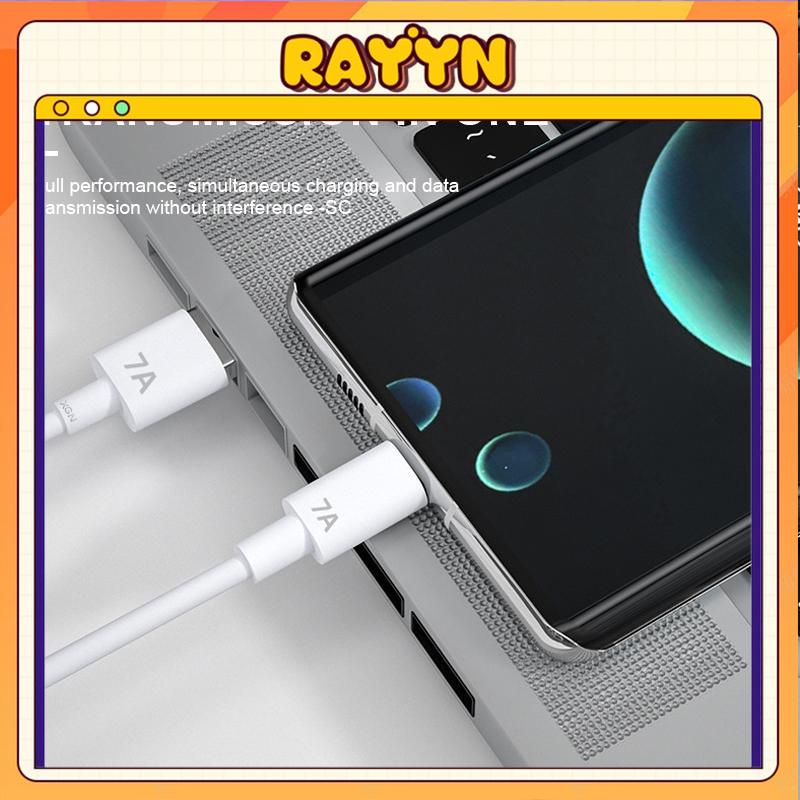 COD Dây Sạc Nhanh USB 7A 100W Cáp Sạc Type C Cho Huawei Mate 40 30 Xiaomi Samsung