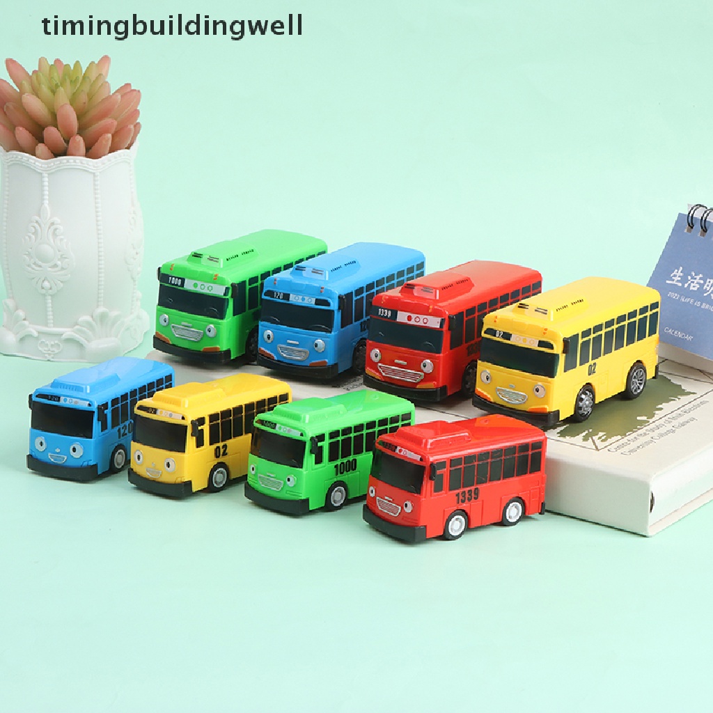 Bộ 4 Xe Buýt Hoạt Hình Tayo The Little Bus Đồ Chơi Giáo Dục Trẻ Em Qddd