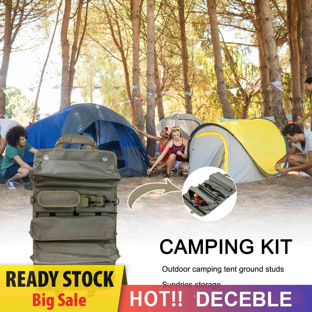 Portable Camping Tool Storage Bag Wear Resistant Carrying Pouch Camping Supplies